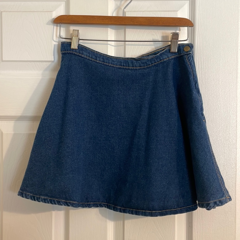 American Apparel denim circle skirt